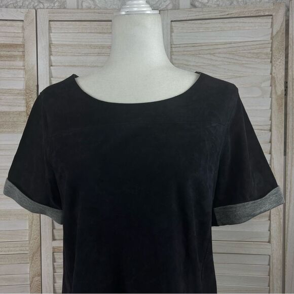 Vince Goat Suede Shift Mini Dress Small - Picture 2 of 15